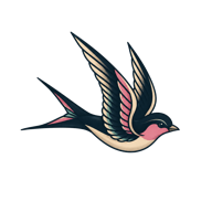 Logo Investeren in de liefde — zwaluw